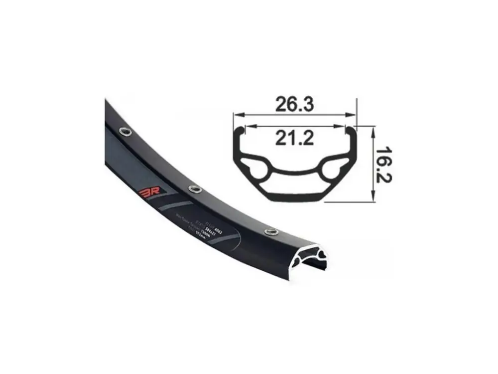 ráfek Rodi Blackrock Disc 584x21 32děr Značkový