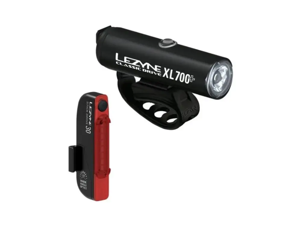 Lezyne Classic Drive XL 700+ / Stick+ sada světel Vrácení Zdarma