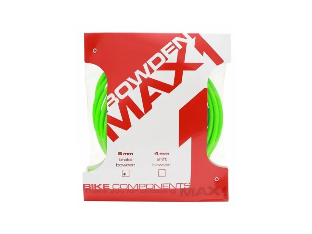 Hit Sezóny bowden MAX1 brzdový 5mm fluo zelená, balení 3m