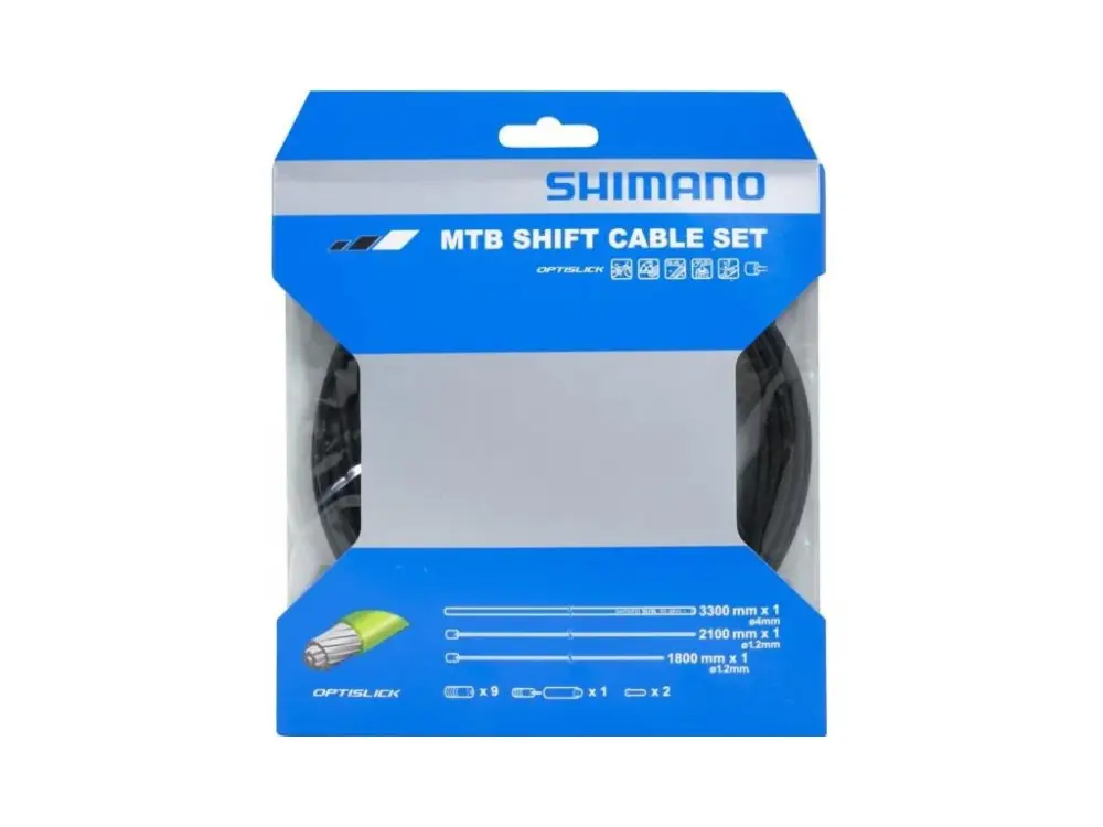 Časově Omezené bowdeny + lanka Shimano MTB OPTISLICK černý