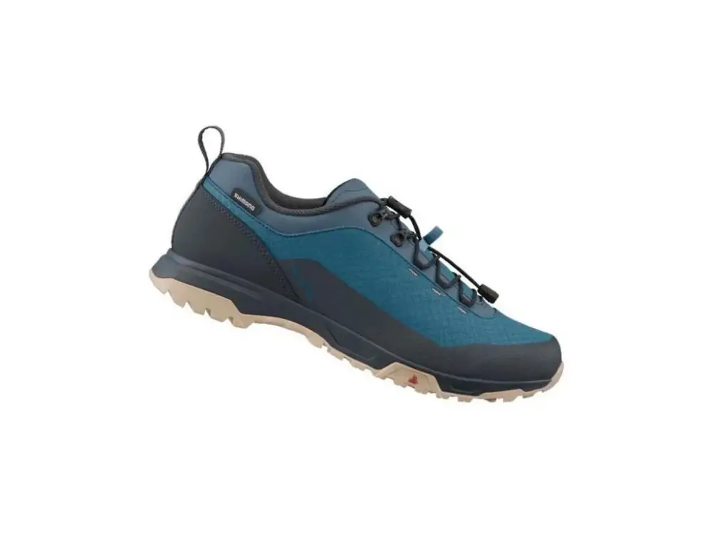 Oblíbený tretry Shimano MTB SH-ET501 modré nenášlapové