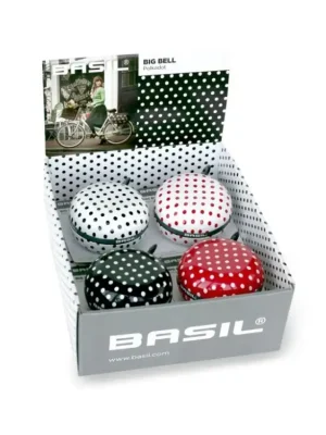 Cenová Bomba Zvonek Basil Big Bell Polkadot Box mix 4 kusy 80mm