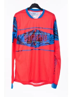 Sombrio Duster Jersey pánský freeride dres s dlouhým rukávem fire surf marble Vysoce Kvalitní