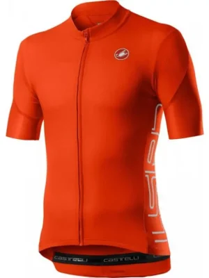 Pánský dres Castelli Entrata V fiery red Levný