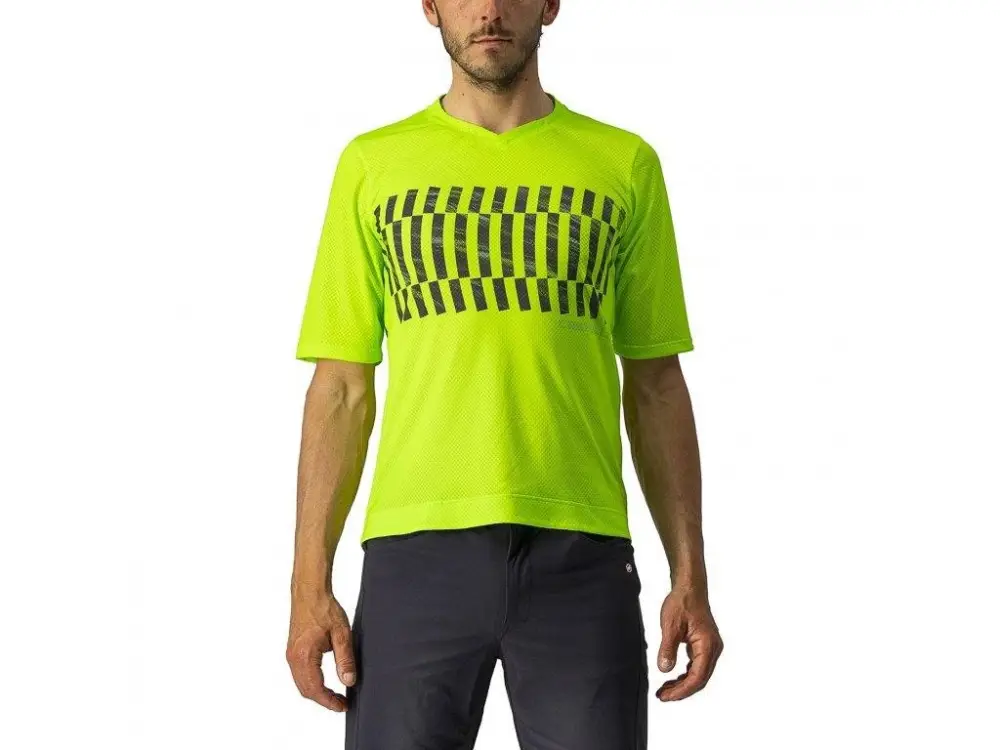 Jen Po Omezenou Doba Dres Castelli Trail tech Electric lime/dark lime