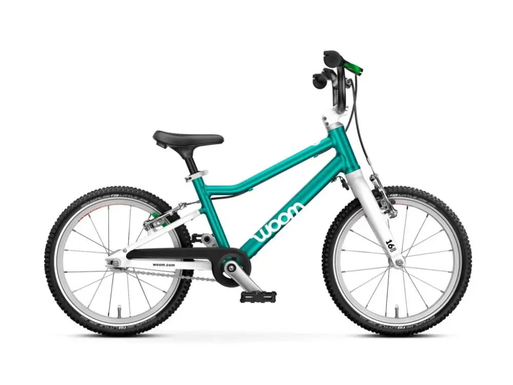 Dětské kolo WOOM 3 GO Metallic turquoise 16" Hit Sezóny