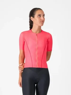 Top Prodej Dres dámský Castelli Anima Flow Brilliant pink/hibiscus