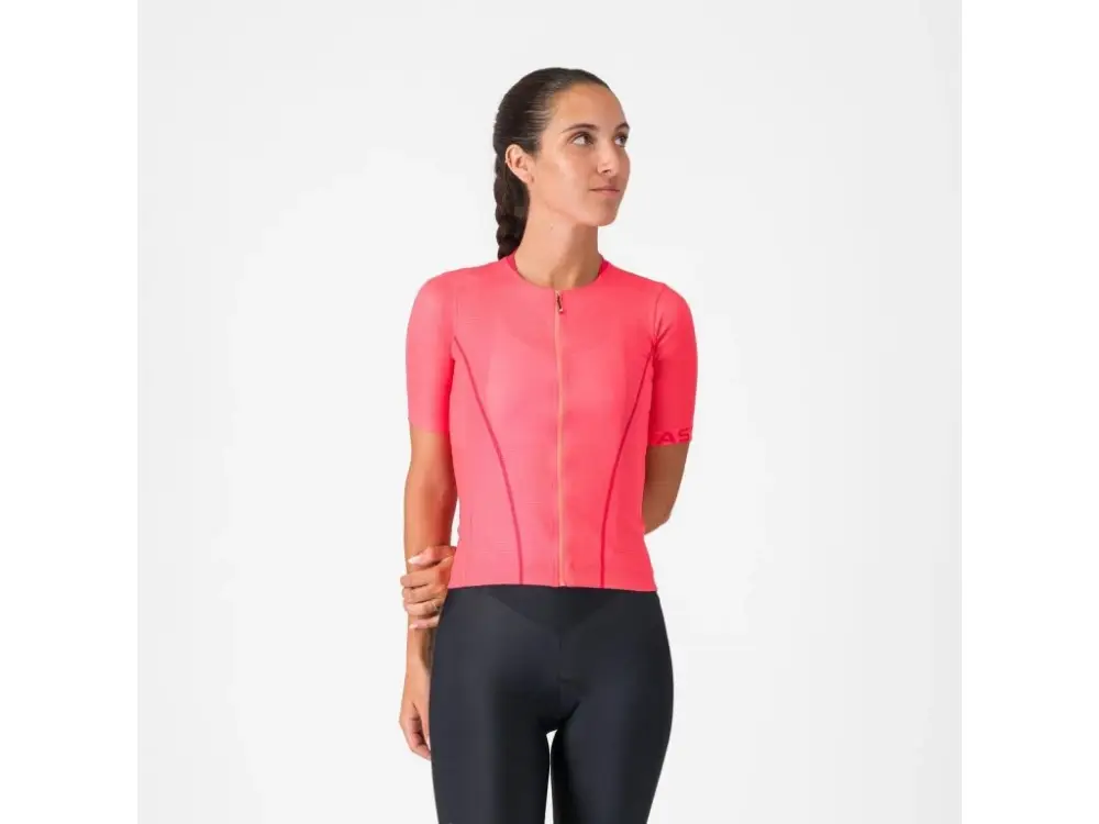 Top Prodej Dres dámský Castelli Anima Flow Brilliant pink/hibiscus