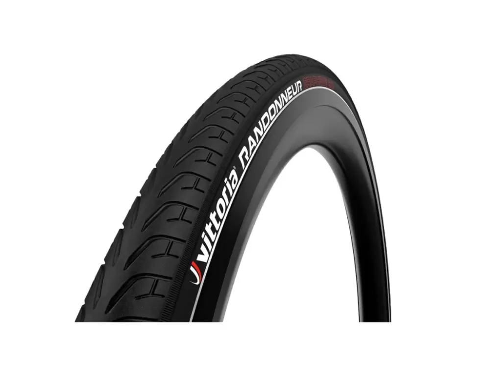 Cenově Výhodný Vittoria plášť RANDONNEUR (drát) 622-47 (Black/reflex)