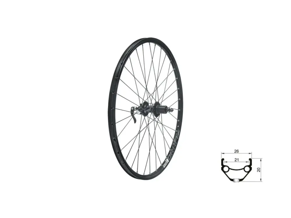 Vrácení Zdarma KLS zapletené kolo zadní 28/29" DRAFT disc (šířka 21 mm)