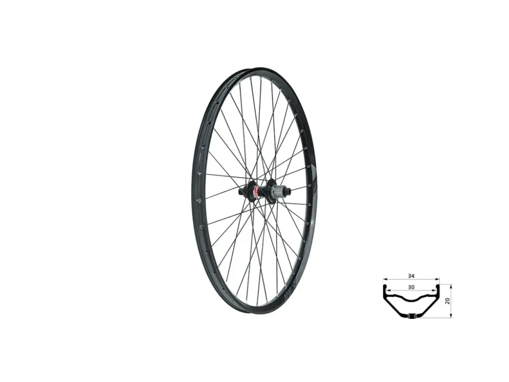KLS zapletené kolo zadní 27,5" VALOR disc (šířka 30 mm) Zlevněný