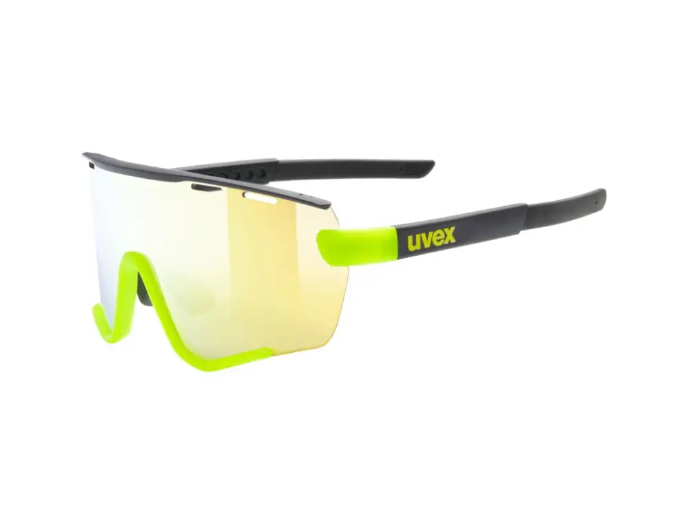 Speciální Cena Brýle UVEX SportStyle 236 Black Lime mat / mirror Yellow (CAT. 2) + Clear (CAT. 0) AD