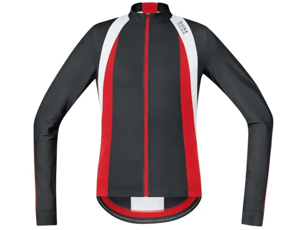 GORE Oxygen Jersey long Black/red "L" AD Sezónní Sleva
