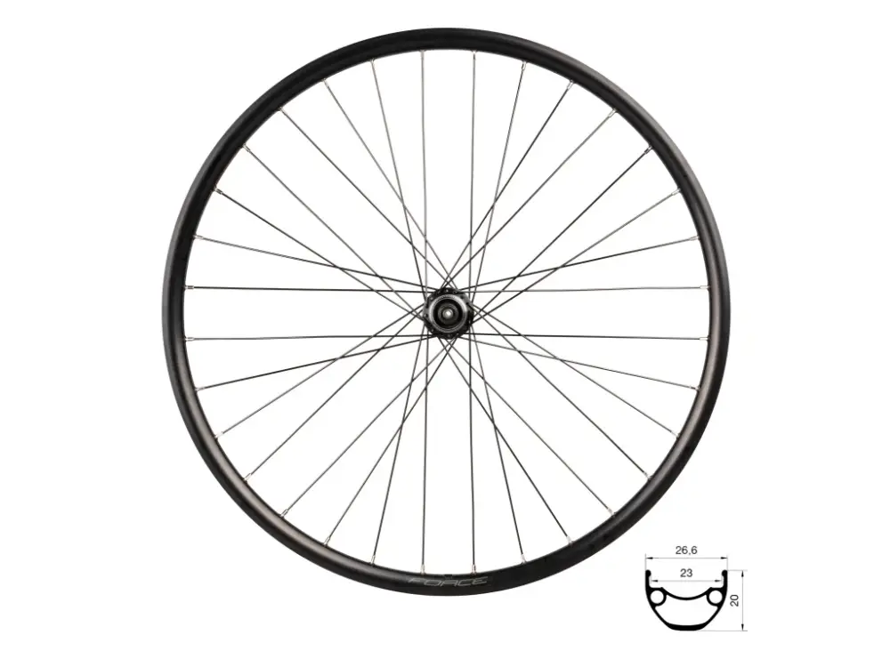 Ihned K Objednání FORCE zapletené kolo přední 27,5" XC DISC 584x23 CL náboj Shimano
