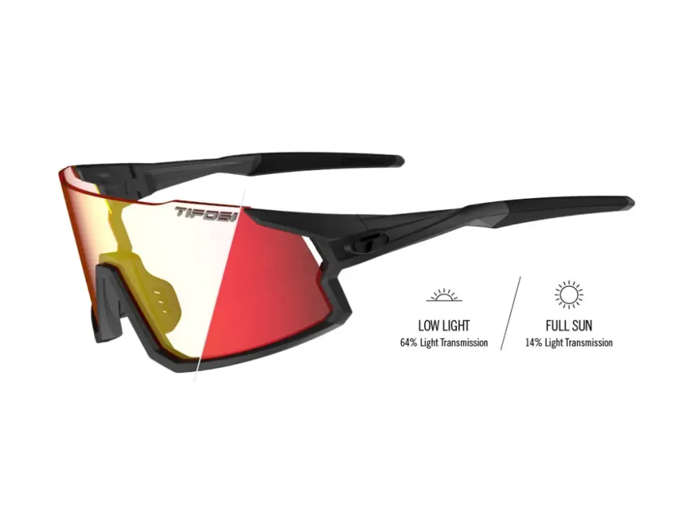 TIFOSI brýle Stash Matte Gunmetal (Clarion Red Fototec) Nová Kolekce