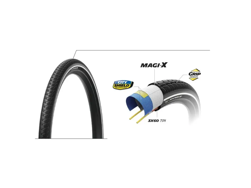 Michelin plášť City Touring (skládací) 29X2.20 E-50 (černá) Nejlepší Volba