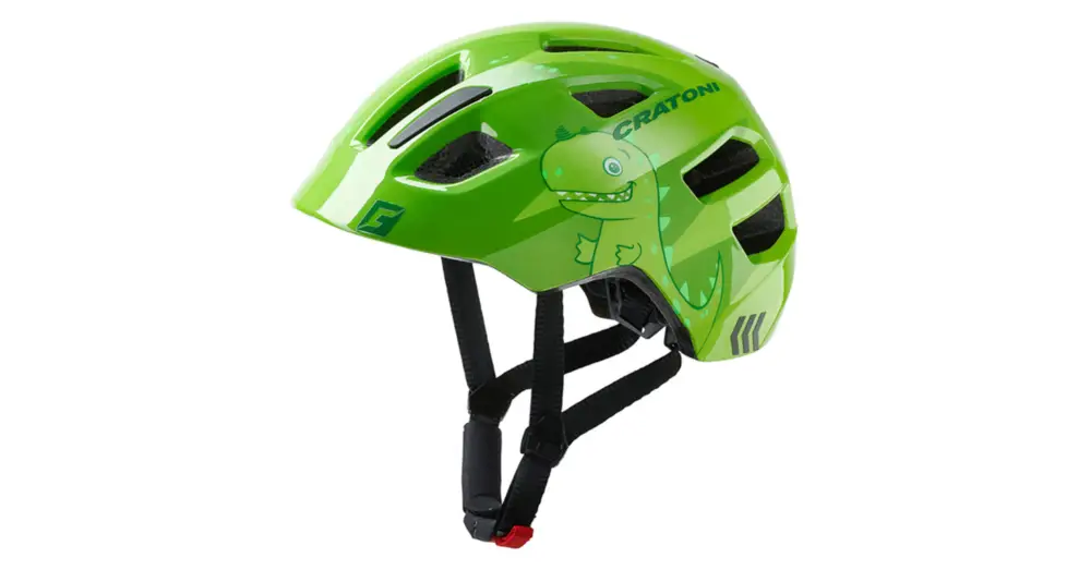 Sezónní Sleva Dětská helma CRATONI Maxster Dino Green Glossy