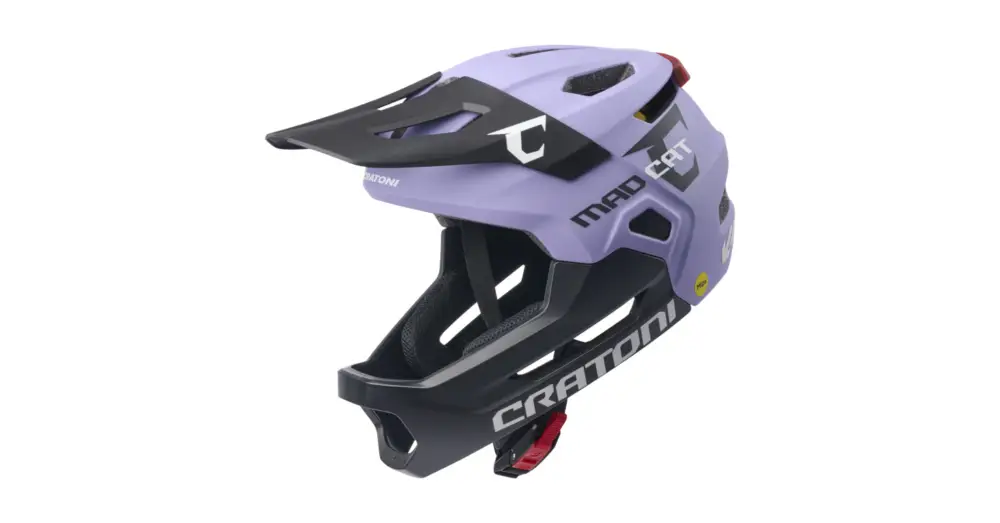 Hit Sezóny Dětská helma CRATONI MadCat MIPS Purple/Black Matt - S/M (49-56cm)