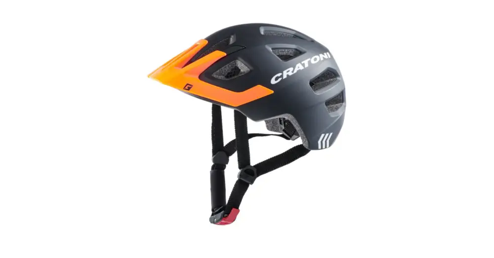 Zlevněný Dětská helma CRATONI Maxster Pro Black/Orange Matt