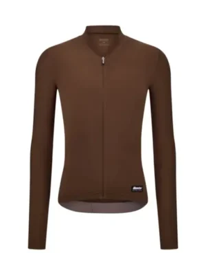Unisex letní dres s dlouhým rukávem SANTINI RTR Chocolate Sleva