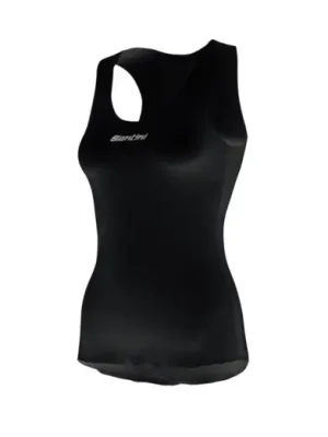 Ověřený Dámské funkční triko bez rukávů SANTINI Dry Black