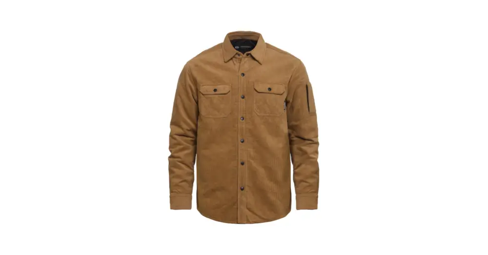 Zateplená košile HORSEFEATHERS Dough Camel Corduroy Levný