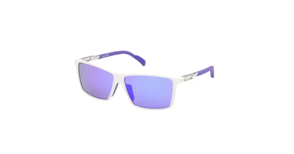 Sluneční brýle ADIDAS Sport SP0058 White/Gradient Or Mirror Violet Oblíbený
