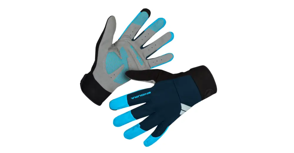 Rukavice ENDURA Windchill Hi-Viz Blue Sleva