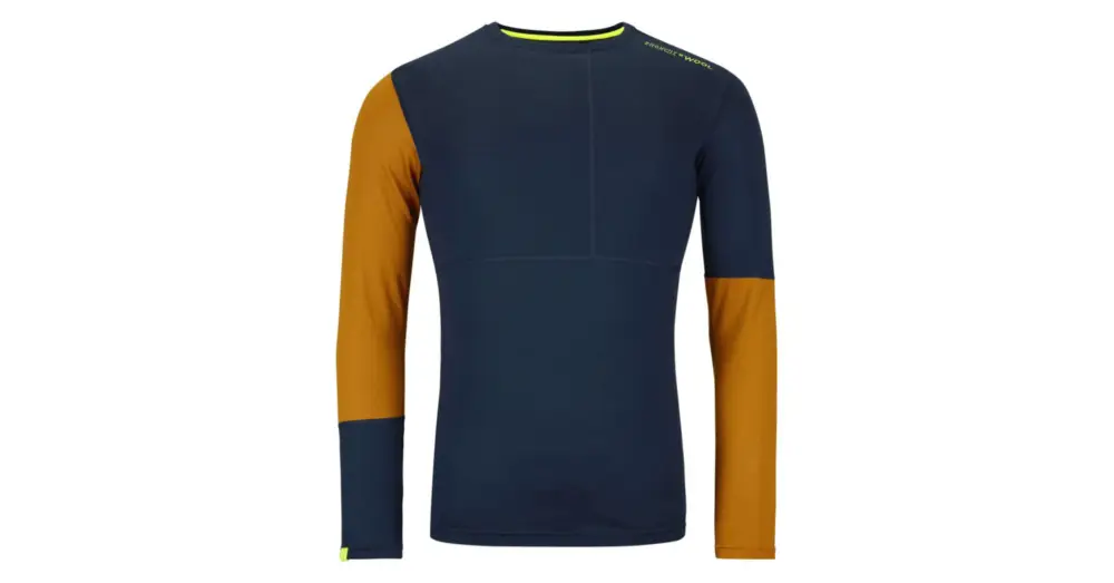 Doprava Zdarma Triko s dlouhým rukávem ORTOVOX 185 Rock'N'Wool Deep Ocean
