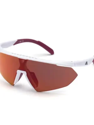 Sluneční brýle ADIDAS Sport SP0015 White/Roviex Mirror Výprodej