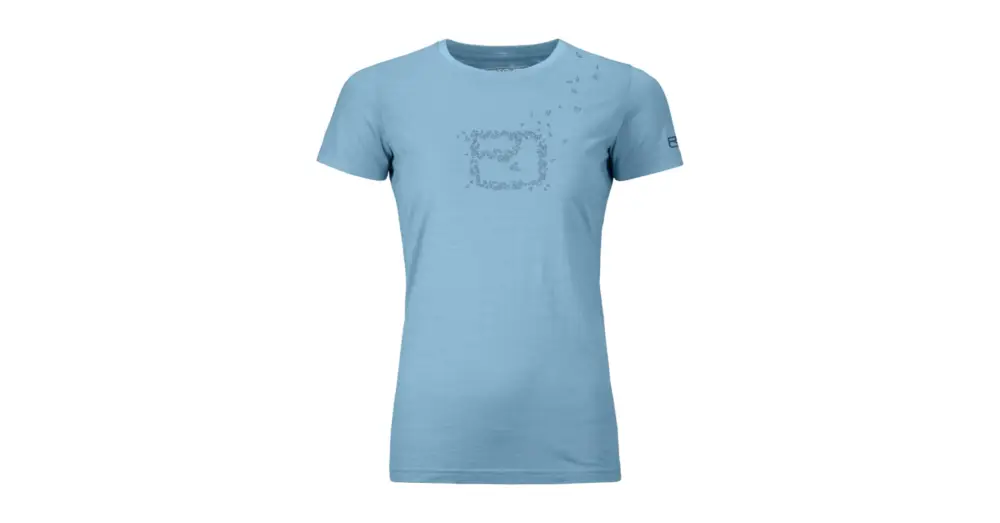 Nakupujte Hned Dámské triko ORTOVOX 150 Cool Leaves Light Blue Blend
