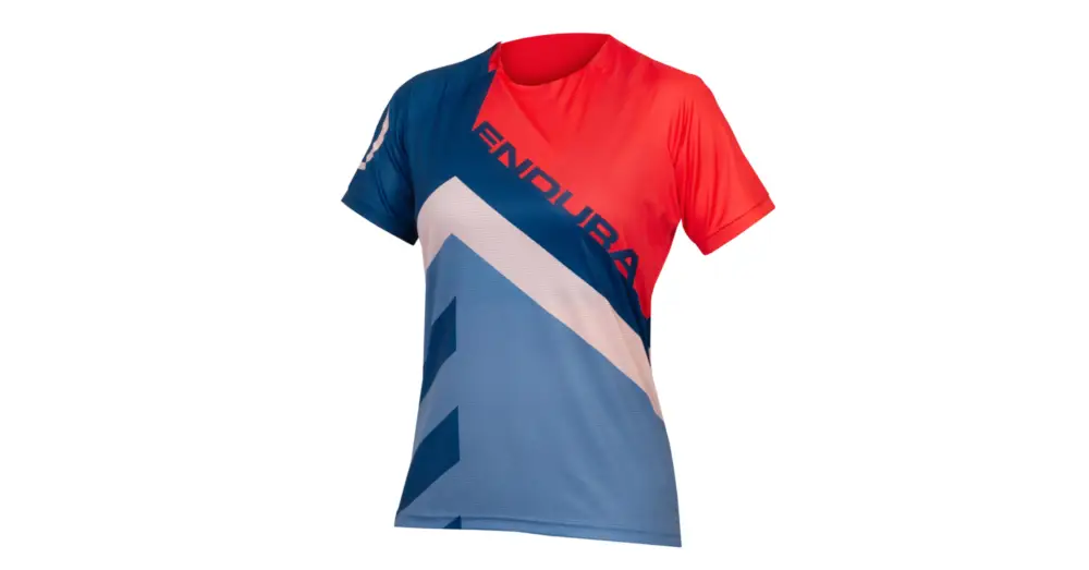Dokud Zásoby Vydrží Dámský Dres ENDURA SingleTrack Print Tee LTD Pomegranate