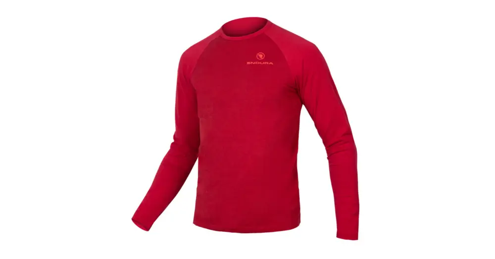 Cenově Výhodný Triko s dlouhým rukávem ENDURA One Clan Raglan Rust Red