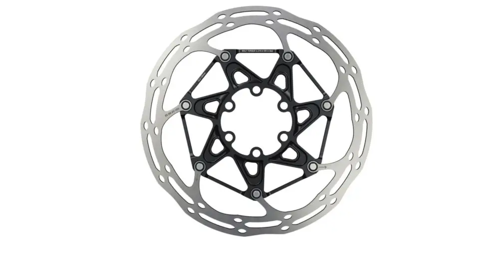 Nová Kolekce Brzdový kotouč SRAM Centerline Rounded 2 Piece Black Ti 180mm