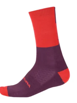 Autentický Zimní ponožky ENDURA Baabaa Merino Pomegranate