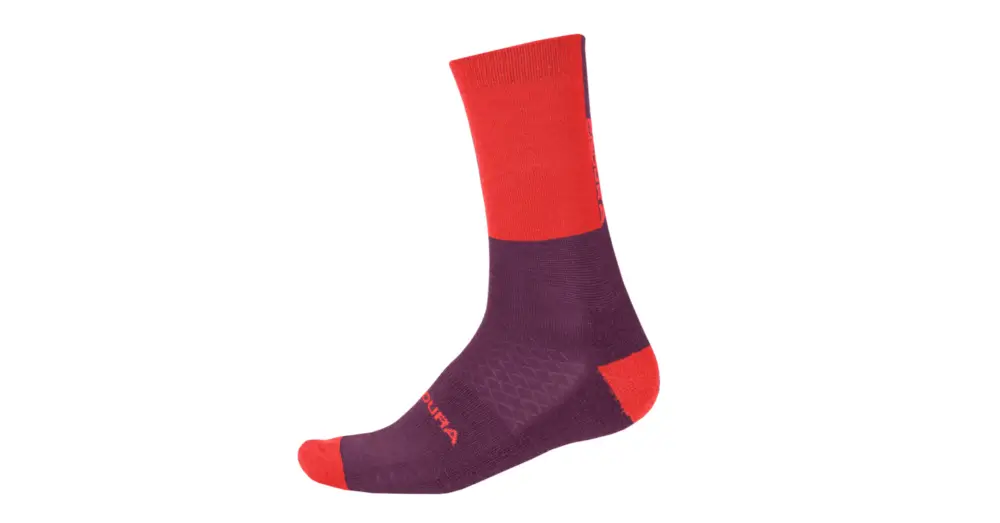Autentický Zimní ponožky ENDURA Baabaa Merino Pomegranate