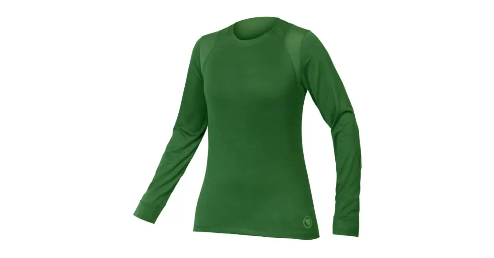 Cenový Hit Dámský dres s dlouhým rukávem ENDURA SingleTrack Machair Green