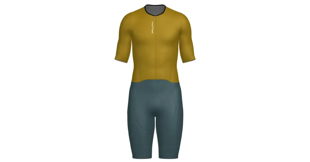 Vysoce Kvalitní Triathlonová kombinéza SANTINI Leaf Ochre