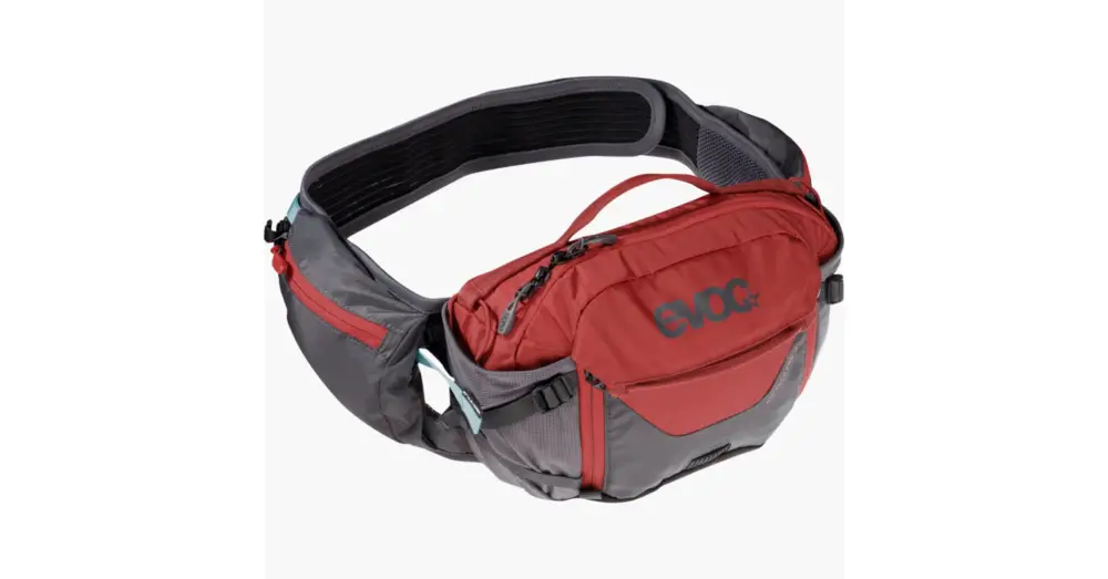 Ledvinka EVOC Hip Pack Pro 3 + Hydration Bladder 1,5l Carbon Grey/Chili Red Cenově Výhodný