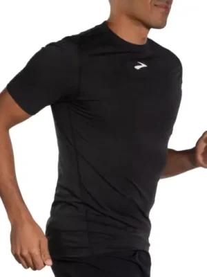 Akční Nabídka Triko BROOKS High Point Short Sleeve Black
