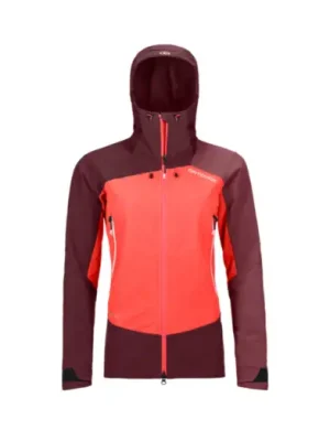 Dámská bunda ORTOVOX Westalpen Softshell Coral Víkendová Akce