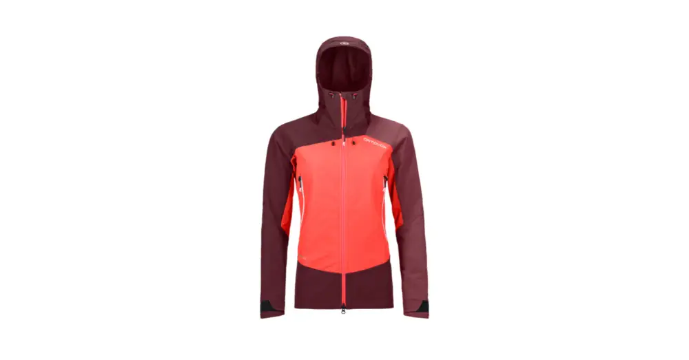 Dámská bunda ORTOVOX Westalpen Softshell Coral Víkendová Akce