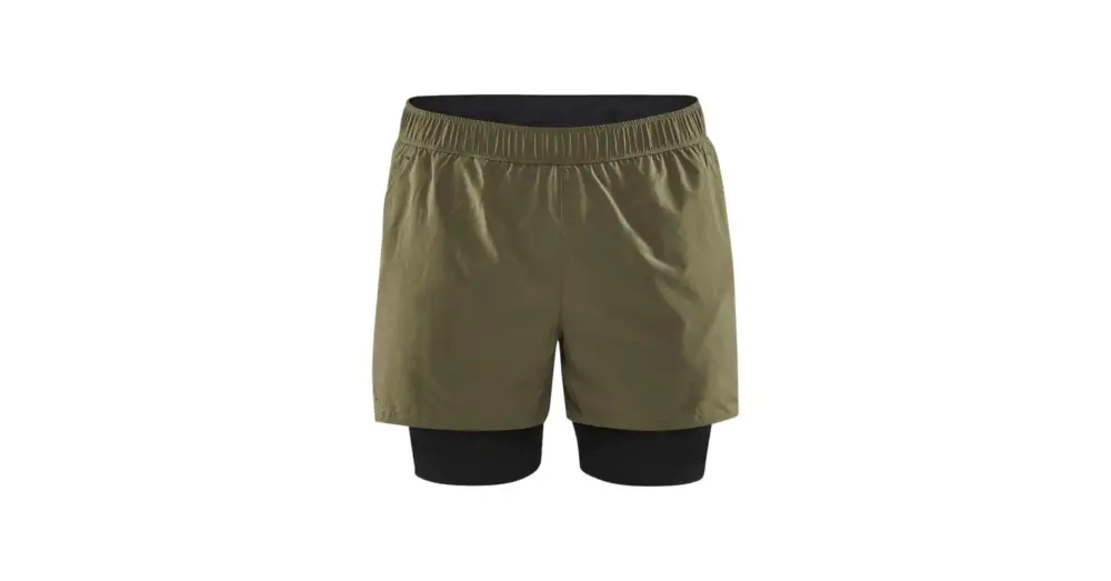 Kraťasy CRAFT ADV Essence 2v1 Green Nakupujte Hned