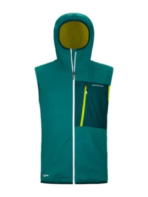 Vesta ORTOVOX Swisswool Piz Duan Pacific Green Značkový