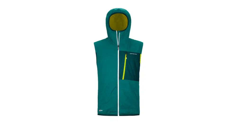 Vesta ORTOVOX Swisswool Piz Duan Pacific Green Značkový