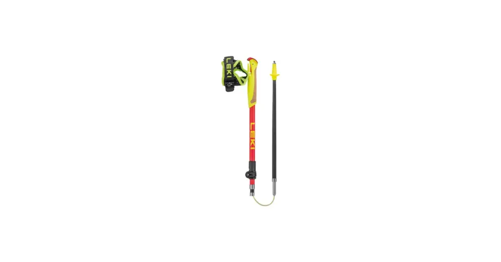 Výhodná Nabídka Trekingové hole LEKI Ultratrail FX Junior Naturalcarbon-Bright Red-Neonyellow 95-110 cm