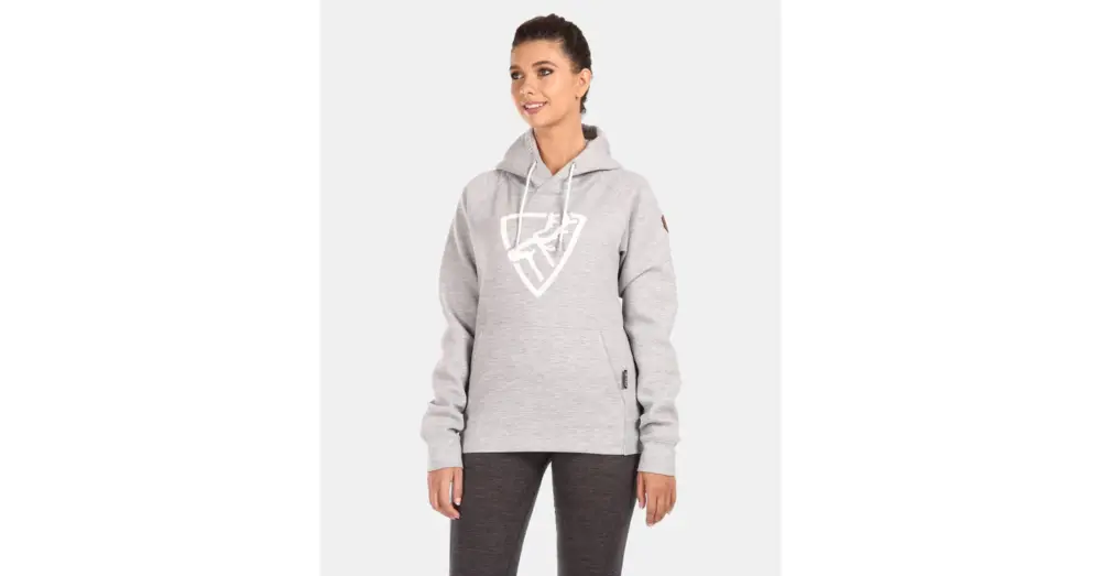 Dámská bavlněná mikina KILPI Fjela Light Grey Rychlé Dodání