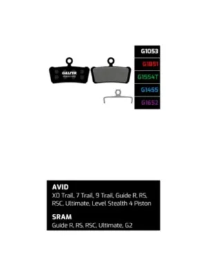 Levný Brzdové destičky Galfer AVID/SRAM FD459 - Advanced