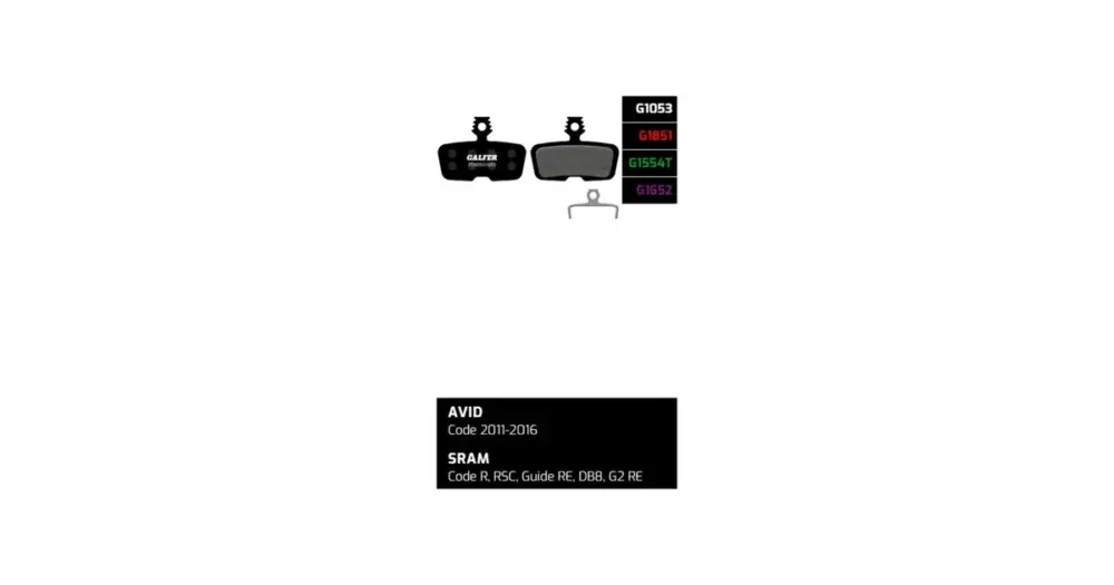 Brzdové destičky Galfer AVID/SRAM FD455 - Advanced Odeslání Ihned