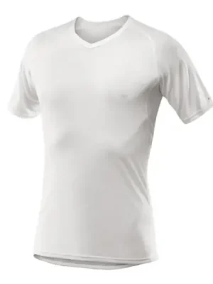 Přímo Od Výrobce Devold Breeze Man T-Shirt V-Neck Offwhite/Antracite